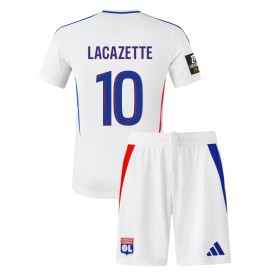 Olympique Lyonnais Alexandre Lacazette #10 Heimtrikot 2024-25 Kurzarm (+ kurze hosen)